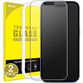 JETech Full Coverage Screen Protector for iPhone 12 mini 5.4-Inch, 9H Tempered Glass Film Case-Friendly, HD Clear, 3-Pack in Kuwait