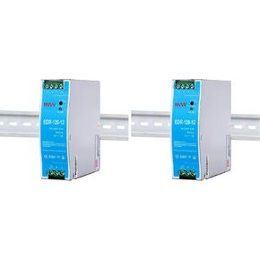 NVVV EDR-120-12 120W 12VDC 10Amp Industrial DIN Rail Power Supplies (12V 120W), Silver in Kuwait