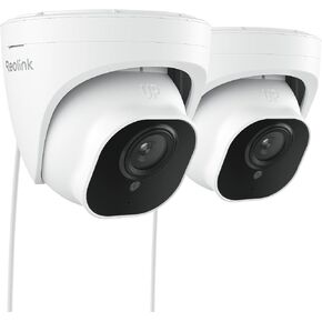 كاميرا أمان REOLINK PoE RLC-520A (عبوة من قطعتين)، قبة خارجية سلكية بدقة 5 ميجابكسل | رؤية ليلية بالأشعة تحت الحمراء تصل إلى 100 قدم، اكتشاف ذكي للإنسان/المركبة/الحيوان، فاصل زمني، يدعم بطاقة microSD سعة 512 جيجابايت، للاستخدام الداخلي/الخارجي in Kuwait