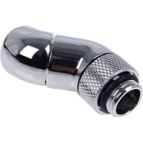 Alphacool 17250 Eiszapfen محول زاوية مزدوج -45 درجة قابل للدوران G1/4 خيط خارجي إلى G1/4 خيط داخلي - تركيبات تبريد المياه العميقة باللون الأسود in Kuwait