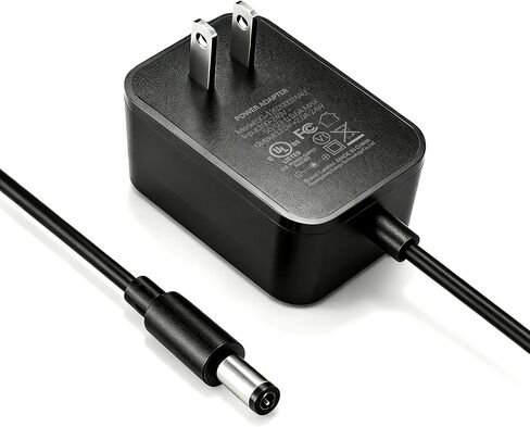 12V Power Supply AC/DC Adapter for 100mA-2000mA Electronic Devices | 6 Ft Power Cord, AC 100-240 to DC 12 Volt 2 Amp Power Charger, Center Positive, 5.5 x 2.5/2.1mm Tip in Kuwait