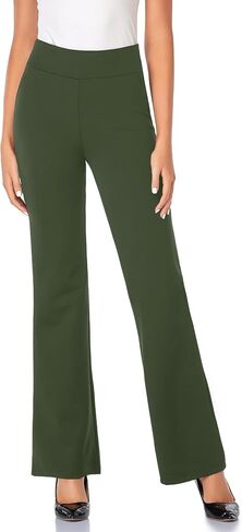 Tapata Women's 34'' High Waist Stretchy Bootcut Dress Pants Tall, Petite, Regular for Office Business Casual Olive XXL/20 in Kuwait