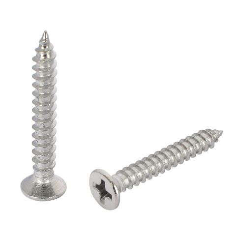 #8 x 3/4" Stainless Steel 304 (18-8) Flat Head Phillips Wood Screws 100pcs Solid Stainless Screw in Kuwait