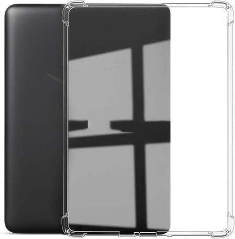 Dteck for Amazon Kindle Scribe (1st Generation) Case 10.2" (2024/2022 Release), Clear Back Cover Case with Pen Holder, Soft Silicone(TPU) Case, Slim Fit Lightweight Thin Protective Cover (Transparent) in Kuwait