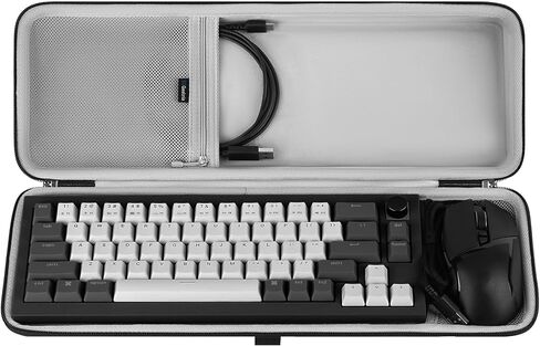 Geekria 65% Keyboard+Mouse Combo Case, Hard Shell Travel Carrying Bag for 68 Keys Compact Keyboard, Compatible with Keychron K6, Nuphy Halo65 in Kuwait
