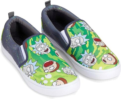 RICK AND MORTY Mens Shoes - Mens Slip On Sneakers - Rick & Morty Canvas Slip On Sneakers in Kuwait