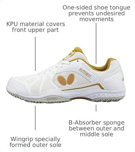 Butterfly Unisex-Adult Athletic Table Tennis Shoes in Saudi Arabia