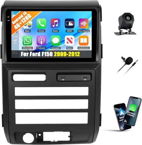 2G+64G for Ford Fusion Ford Mondeo 2013-2019 Radio Android 11 Car Stereo, Wireless Apple CarPlay Andriod Auto Bluetooth 9 Inch GPS Navigation WiFi Mirror Link FM Head Unit+Backup Camera MIC in Saudi Arabia
