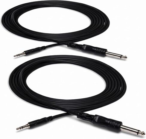 Hosa CMP-110 Mono Interconnect, 1/4 Inch TS to 3.5 mm TRS, 10 Feet in Kuwait