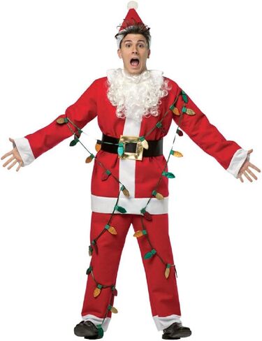 Rasta Imposta Men's National Lampoon's Christmas Vacation Light Up Santa Suit in Kuwait