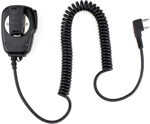 Retevis H-777 Walkie Talkies Mic 2 Pin Shoulder Speaker Mic Compatible with Retevis RT22 RT21 RT68 RT27 RB26 RT85 RT22S RT86 RT19 RT17 Baofeng UV-5R BF-F8HP 2 Way Radios,with 3.5mm Audio Jack(1 Pack) in Kuwait