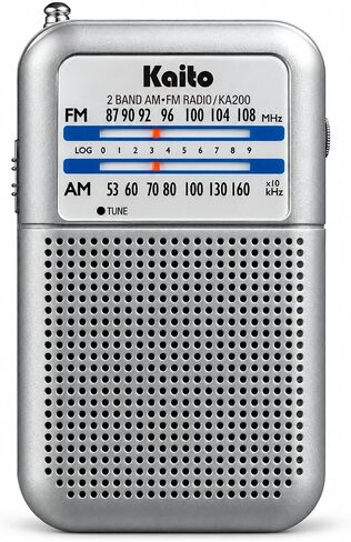 Kaito KA200S Pocket AM/FM Radio, Gray in Kuwait