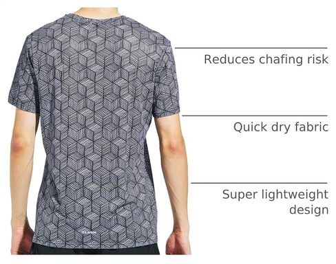 TLRUN Men's Ultra Light Running Shirts Mountain Bike MTB Base Tee Dry Fit Short Sleeve Athletic T-Shirt Cool Marathon Tops in Kuwait