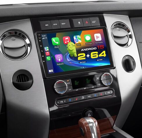 for 2006-2017 Ford Expedition 3 Radio, Roinvou Android 11 CarPlay Car Stereo with Android Auto 9'' Touch Screen Bluetooth Car Audio Receiver Support SWC GPS WiFi Backup Camera FM RDS HiFi CANBUS in Kuwait