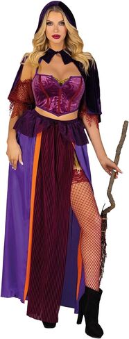 Leg Avenue Women’s 3 PC Black Magic Babe Witch Costume with Cape in Kuwait