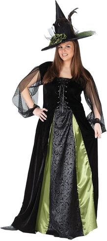 FunWorld Women's Plus Goth Maiden Witch Costume in Kuwait