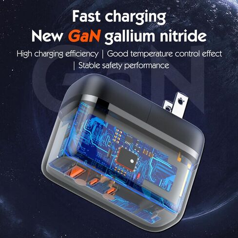 140W GaN USB c Charger Block Type-C PD Charger 6 Ports USB C Charging Station Hub Block 100W USB-C Power Delivery & 45W USB-A Port for MacBook iPad iPhone Galaxy iMac Laptop Switch Pixel and More in Kuwait