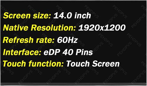 استبدال شاشة PEHDPVS مقاس 14 بوصة لجهاز Lenovo Thinkpad X1 Carbon Gen 9 20XX LP140WU1-SPB1 MNE007ZA1-1 1920×1200 30 Pins LCD LED لوحة رقمية (فقط لشاشة 30 دبابيس) in Kuwait