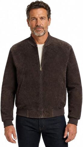 REED MEN'S BASEBALL SUEDE LEATHER JACKET (IMPORTED) in Kuwait