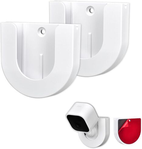 2 Pack Wall Mount for Blink Mini Indoor Camera,Strong Adhesive Camera Mount Base for Blink Mini Indoor Camera,Two Ways Easy Installation, No Drilling or Screw Secured Fixed in Kuwait