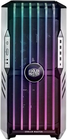 Cooler Master HAF 700 EVO E-ATX High Airflow PC Case, IRIS Customizable LCD .Breathable TG Front Panel, 200mm Sickleflow Fans, 1 x USB 3.2 gen 2 Type C, 4 x USB 3.2 gen 1 (3.0) (H700E-IGNN-S00) in Kuwait