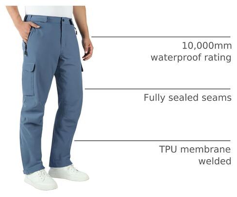 Outdoor Ventures Men's Rain Pants, Lightweight Breathable Waterproof Golf Rain Over Pants for Hiking Fishing Travel in Kuwait