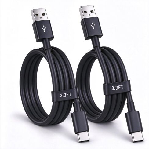 2Pack 10Ft Long Micro USB Cable for Fire Hd,Hdx 6" 7" 8.9" 9.7" 10.1" 11" 11.6" 12" 12.1" 12.2" Tablet,Kids Edition.Charging Android Charger Cord for Kindle Oasis,e-Reader,Samsung LG Phone TV Keyboard in Kuwait