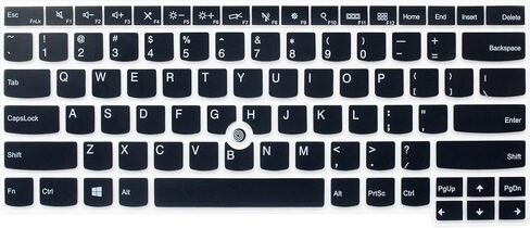 Keyboard Skin Compatible for 14" Lenovo Thinkpad X1 Carbon 5th-8th Gen, ThinkPad X1 Yoga Gen 2 3 4 5, Thinkpad X1 Extreme 14, ThinkPad T460 T470 T480 T490 T495 T14 T14s, ThinkPad L490 L390 L460 (Clear in Kuwait