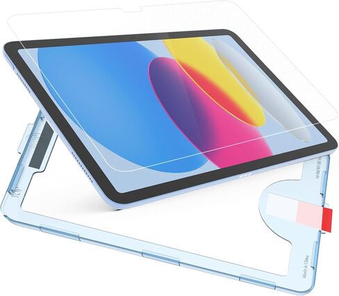 KCT Glass Matte Screen Protector Compatible with iPad 10th Generation (10.9 Inch, 2022) [Silkfeel] [Compatible with Apple Pencil] [EZ Kit] [Touch Like Silk] [Tempered Glass] [Anti-Glare] in Kuwait