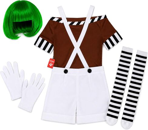 Fun Shack Womens Chocolate Factory Costume, Chocolate Costume Adult, Book Character Halloween Costumes for Women in Kuwait