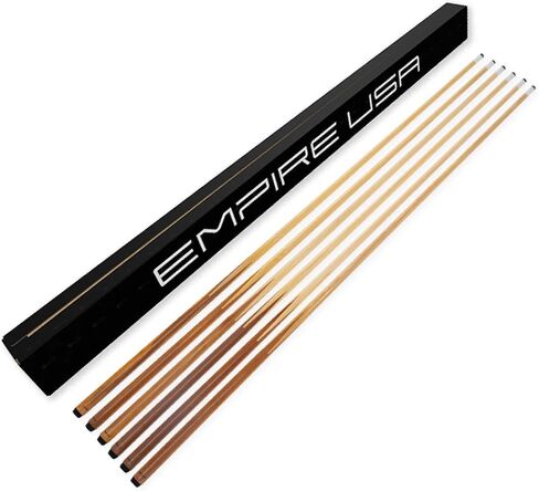 Empire USA Set of 6 Pool Cues 57" Real 4-Prong House Bar Billiard Pool Cue Stick in Kuwait