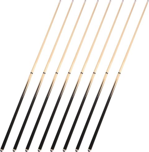 Pool Cues 2-Piece 58 Inch House Bar Billiard Cue Sticks 19oz - 21oz 13mm Glue-on Tips Hardwood Wooden Cues Set of 2 / Set of 4 / Set of 6 in Kuwait