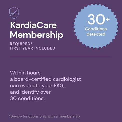 KardiaMobile Personal EKG Heart Rate Monitor – 6 Leads - Record EKGs at Home - Detect Irregular Heartbeats and Irregular Arrhythmias - Includes 1 Year Access - Works with Most Smartphones – AliveCor in Kuwait