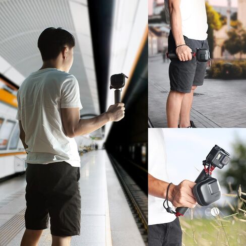 HSU Mini Carrying Case Compatible with GoPro Hero 12/11/10/9/8/7/6/5 Black, Session 5/4, Hero 3+, AKASO/Campark/YI Action Camera and More, Protective Security Bag in Kuwait