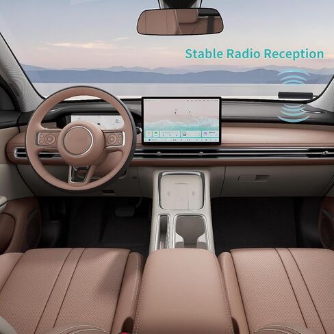 CORONIR Car Antenna Car Stereo FM AM Radio Antenna Car Adhesive Mount Hidden Patch Antenna for Vehicle Truck SUV Car Stereo in Dash Head Unit CD Media Receiver Player Audio HD Radio Tuner Amplifier in Kuwait