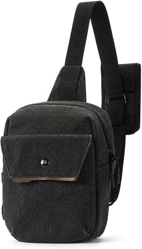TULLIO Small Camera Bag for Photographer Canvas Sling Bag Purse Waterproof Dslr Bag Compatible with Nikon Sony for Men and Women in Kuwait