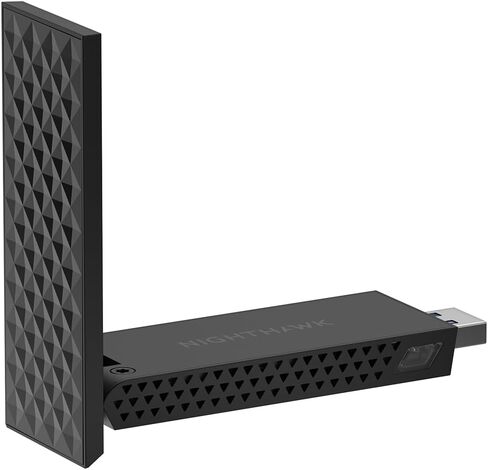 نيت جير محول واي فاي 6E USB 3.0 من نايت هوك (A8000) | AXE3000 سرعة جيجابت لاسلكية ثلاثية النطاق (حتى 3 جيجابايت في الثانية) | نطاق جديد 6GHz | للكمبيوتر بنظام ويندوز in Kuwait