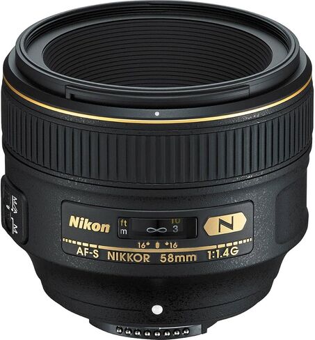 عدسة نيكون AF-S FX NIKKOR مقاس 58 ملم f/1.4G لكاميرات نيكون دي اس ال ار مع عدسة مستقطبة دائرية امازون بيسكس - 72 ملم in Kuwait