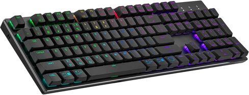 Cooler Master SK620 60% Silver/White Mechanical Low Profile Gaming Keyboard, Click Blue Switches, Customizable RGB, Ergonomic Design, USB-C Connectivity, Mac/Windows, QWERTY (SK-620-SKTL1-US) in Kuwait