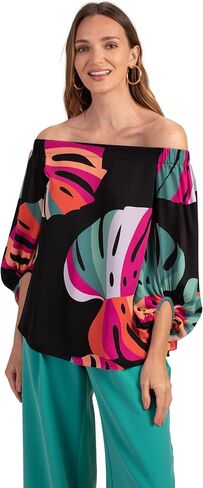 Trina Turk Women's Off The Shoulder Printed Blouse in Kuwait