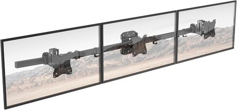 PUTORSEN Ultra Wide 24-38 Inch Dual Monitor Wall Mount, Full Motion Dual Wall Mount Monitor Arm Holds up to 22lbs, Double Computer Monitor Wall Mount for Most LED LCD Screens, VESA 75/100mm, Black in Kuwait