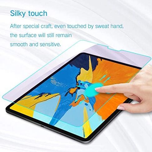 PERFECTSIGHT Anti Blue Light Screen Protector Compatible with iPad Pro 12.9 Inch (2022/2021/2020/2018 Model), Blue Light Filter Anti Fingerprint Tempered Glass [1 Pack] in Kuwait