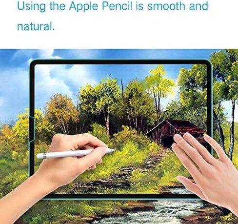 PERFECTSIGHT Anti Blue Light Screen Protector Compatible with iPad Pro 12.9 Inch (2022/2021/2020/2018 Model), Blue Light Filter Anti Fingerprint Tempered Glass [1 Pack] in Kuwait
