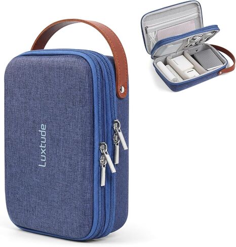Luxtude Electronic Organizer Travel Case, Tech Organizer for Women, Hard Charger Case, Travel Tech Bag, Pink Electronics Bag, Travel Essentials for Apple Accessories/Magic Mouse/SD/Cash/Card/Pen in Kuwait