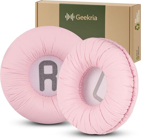 Geekria NOVA Leatherette Replacement Ear Pads for JBL JR300, JR300BT, T450BT, T500BT, Tune 500, Tune 500BT, Tune 510BT, Tune 600BTNC Headset Earpads Ear Cups Cover Repair Parts (Pink) in Kuwait
