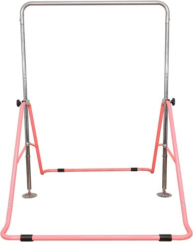 Signature Fitness Gymnastics Bar for Kids Height Adjustable Horizontal Kip Bar Folding Gymnastics Junior Training Bar in Kuwait