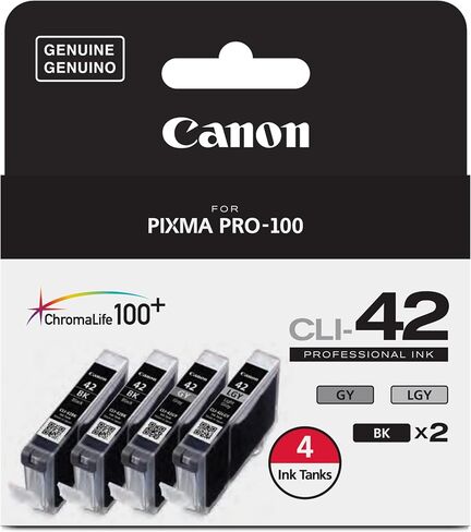حزمة Canon CLI-42 الأصلية المكونة من ثمانية ألوان، متوافقة مع طابعات PIXMA PRO-100 in Kuwait