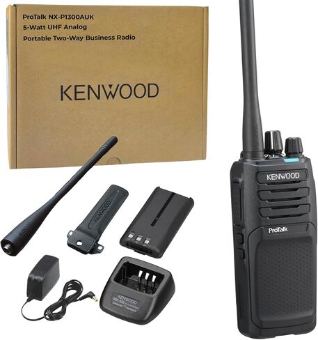 راديو Kenwood ProTalk NX-P1302AU، جهاز اتصال لاسلكي محمول، UHF، 64 قناة و4 مناطق، مكبر صوت عالي 1000 ميجاوات، 11 معيار Mil-Spec 810 (C/D/E/F/G) وIP54/55 مقاوم للطقس in Kuwait