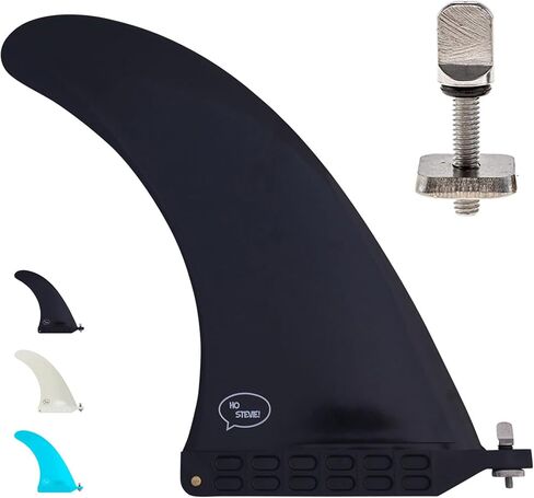 هو ستيفي! زعنفة مركزية Longboard/SUP + برغي مجاني بدون أدوات - سهل التركيب - أقوى من زعانف النايلون العادية in Kuwait