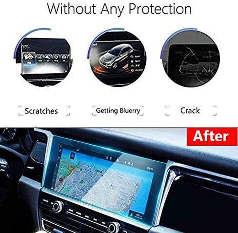 TTCR-II Compatible With Macan Screen Protector 2019-2024, For Macan Touchscreen Protector 10.9-Inches, Tempered Glass Screen Protective Film 10.9-In For 2019-2024 Macan Base/TS/GTS in Kuwait